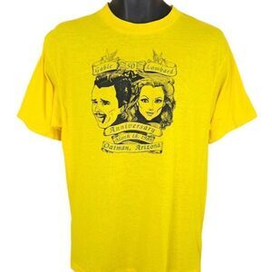 Clark Gable Carole Lombard T Shirt Mens Size Medium Vintage 80s Made In USA